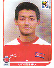 An Yong-Hak Korea DPR samolepka Panini World Cup 2010 #518